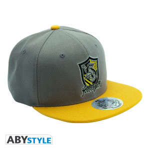 HARRY POTTER - Snapback Cap - Grey & Yellow - Hufflepuff x2*
