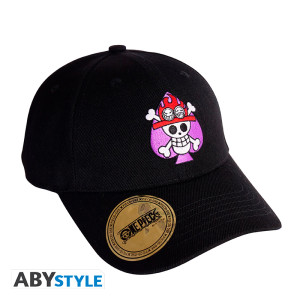 ONE PIECE - Cap - Black - Ace's Skull x2