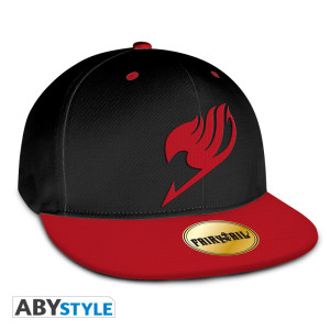 FAIRY TAIL - Snapback Cap - Black & Red - Emblem x2 *