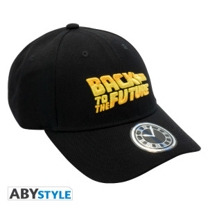 BACK TO THE FUTURE - Cap Black Back To The Future logo x2