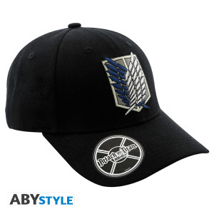ATTACK ON TITAN - Casquette - Noir - Scout Symbol x2