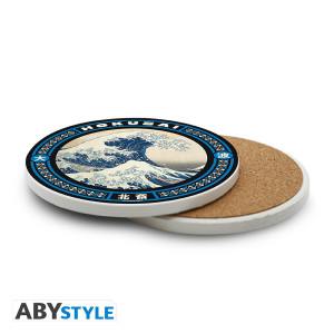 HOKUSAI - Ceramic Coasters "Great Wave"