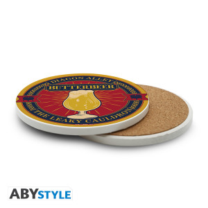 HARRY POTTER - Ceramic Coasters "Butterbeer"
