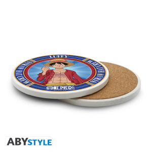 ONE PIECE - Ceramic Coasters "Monkey D. Luffy"