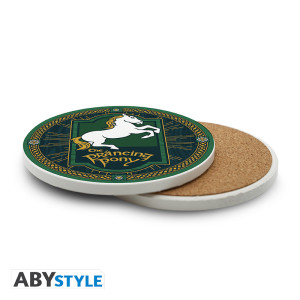 LORD OF THE RINGS - Ceramic Coasters "Prancing Pony"