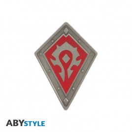 WORLD OF WARCRAFT - Plaque métal Horde Shield (25x35) - Abysse Corp