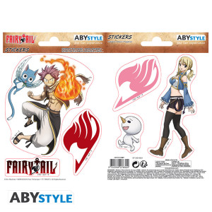 FAIRY TAIL - Stickers - 16x11cm/ 2 sheets - Natsu & Lucy x5 *