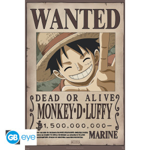 ONE PIECE - Poster Maxi 91.5x61 FSC MIX - Wanted Luffy New 2