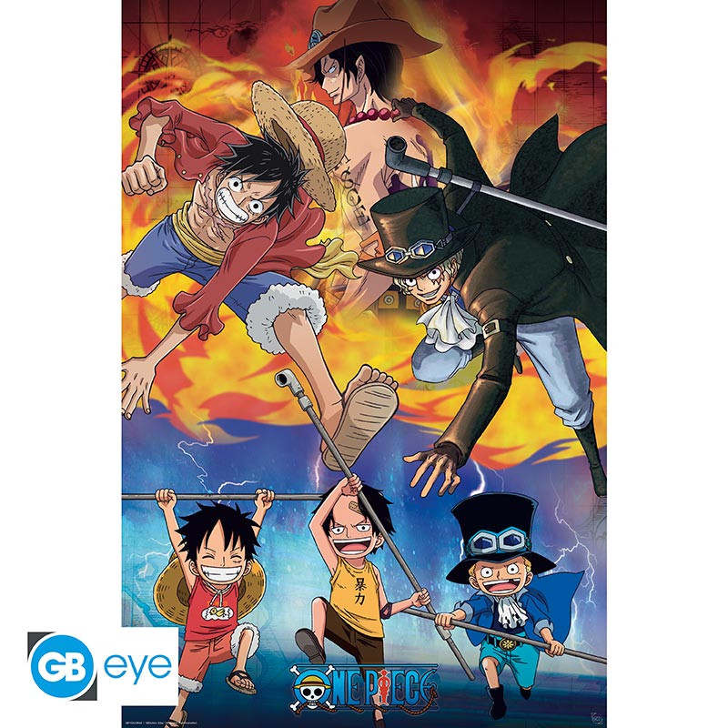 ONE PIECE - Poster Maxi 91.5x61 - Ace Sabo Luffy*