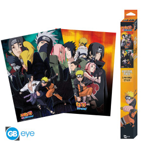 NARUTO SHIPPUDEN - Set 2 Posters Chibi 52x38 - Ninjas x4 *
