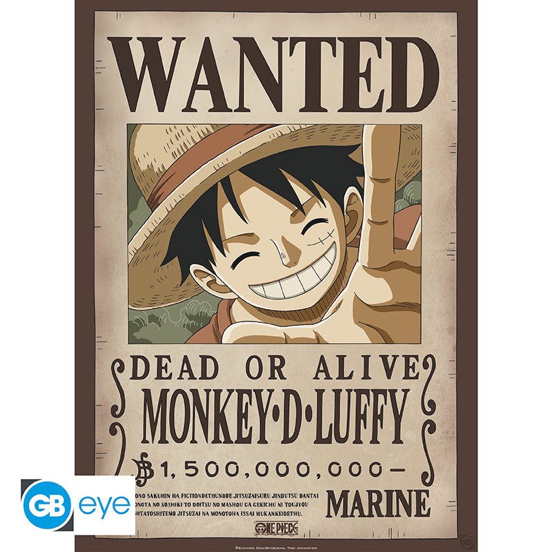 ONE PIECE - Set 2 Posters Chibi 52x38 - Wanted Luffy & Ace x4 