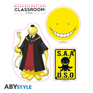 ASSASSINATION CLASSROOM - Stickers - 16x11cm/ 2 sheets - Koro x5*