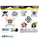 ONE PIECE - Stickers - 16x11cm/ 2 sheets -  Straw Hat Skulls x5*