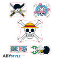 ONE PIECE - Stickers - 16x11cm/ 2 sheets -  Straw Hat Skulls x5*