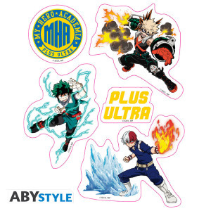 MY HERO ACADEMIA - Stickers - 16x11cm/ 2 sheets - Heroes Villains x5*
