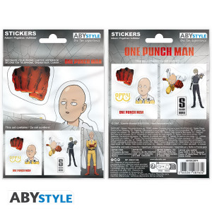 ONE PUNCH MAN - Stickers - 16x11cm/ 2 sheets - Saitama and Icons x5*