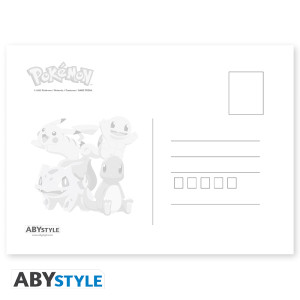 POKEMON - Cartes postales - Starters Génération 1 (14.8x10.5)