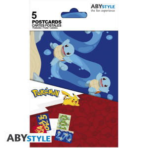 POKEMON - Postcards - Gen 1 starters x5 (14,8x10,5)