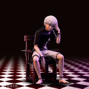 TOKYO GHOUL - Figurine "Ken Kaneki" x2