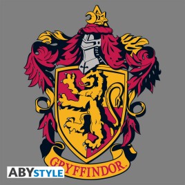 HARRY POTTER - Tshirt "Gryffondor" femme MC gris & rouge - premium