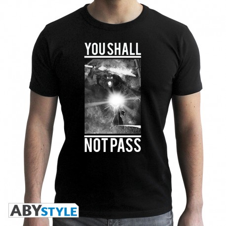 LORD OF THE RINGS - Tshirt "Not Pass" homme MC black- new fit*