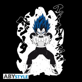 DRAGON BALL SUPER - Tshirt "Vegeta Royal Blue" homme MC black-New Fit