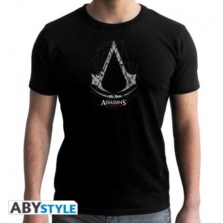 ASSASSIN'S CREED - Tshirt - Crest - man SS black - new fit