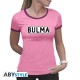 DRAGON BALL - Tshirt "Bulma" femme MC rose - premium