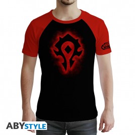 WORLD OF WARCRAFT - Tshirt "Horde" man SS Red & Black - premium