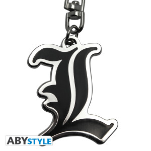 DEATH NOTE - Keychain - L Symbol X4