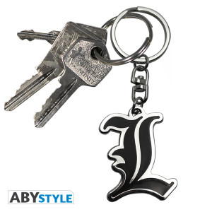 DEATH NOTE - Keychain - L Symbol X4