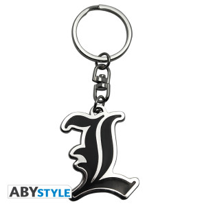DEATH NOTE - Keychain - L Symbol X4