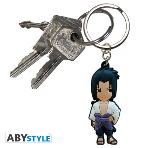 NARUTO SHIPPUDEN - Keychain PVC "Sasuke" X4 *