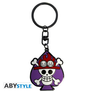 ONE PIECE - Keychain "Skull Ace" X4 *