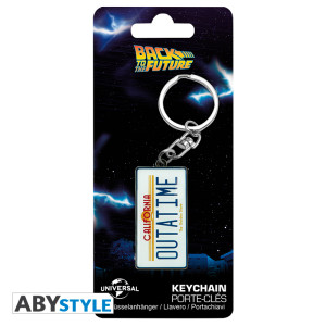 BACK TO THE FUTURE - Keychain "OUTATIME" X4