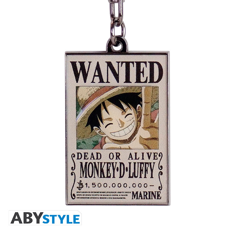 ONE PIECE - Keychain "Wanted Luffy" X4