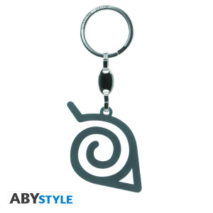 NARUTO SHIPPUDEN - Keychain 3D "Konoha" MADE IN FRANCE X4 *