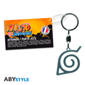 NARUTO SHIPPUDEN - Keychain 3D "Konoha" MADE IN FRANCE X4 *