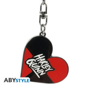 DC COMICS - Keychain "Heart Harley Quinn" X4 *