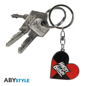 DC COMICS - Keychain "Heart Harley Quinn" X4 *
