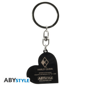 DC COMICS - Keychain "Heart Harley Quinn" X4 *