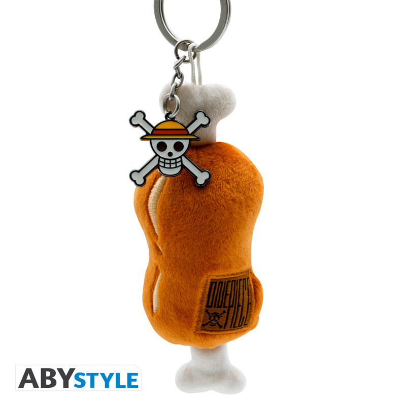 ONE PIECE - Plush Keychain Meat on a bone X4*