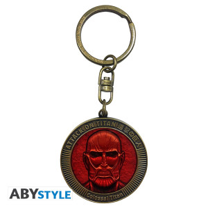 ATTACK ON TITAN - Keychain - Colossal Titan Medallion X4