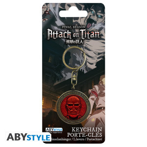 ATTACK ON TITAN - Keychain - Colossal Titan Medallion X4