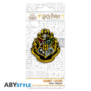 HARRY POTTER - Aimant Premium - Poudlard x4 *