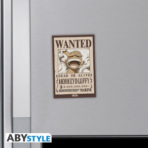 ONE PIECE - Aimant Standard - Wanted Luffy x4