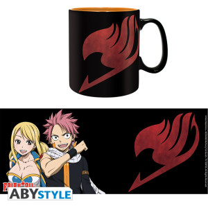 FAIRY TAIL - Mug - 460 ml - Lucy, Natsu & Emblem - box x2 * DT