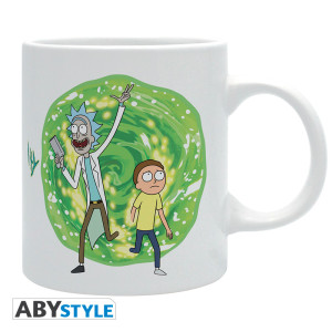 RICK AND MORTY - Mug - 320 ml - Portail - subli - avec boîte x2
