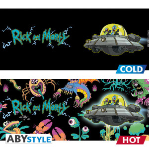 RICK AND MORTY - Mug Heat Change - 460 ml-Spaceship-box x2