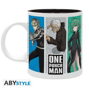 ONE PUNCH MAN - Mug - 320 ml - Saitama & Héros Classe S - subli x2*